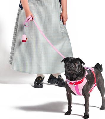 Show full view: Wild One Adjustable Waterproof Flex-Poly Coated Nylon Leash, Bubblegum Pink, Small: 4-ft long, 1/2-in wide slide 4 of 11