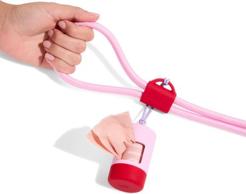 Show full view: Wild One Hands-Free Adjustable Rope Dog Leash, Standard: 4 1/3 to 8 1/2-ft long, 1/2-in wide, Bubblegum Pink slide 6 of 8