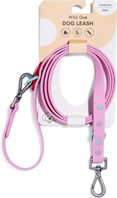 Show full view: Wild One Adjustable Waterproof Flex-Poly Coated Nylon Leash, Bubblegum Pink, Standard: 5.5-ft long, 3/4-in wide slide 2 of 11