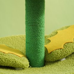 Fairela Venus Flytrap 23.6-in Fleece Cat Cave Tower, Green/Red slide 2 of 9