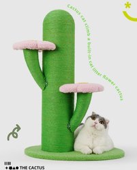 Fairela Cactus 29.5-in Hemp Cat Tree, Green slide 2 of 9