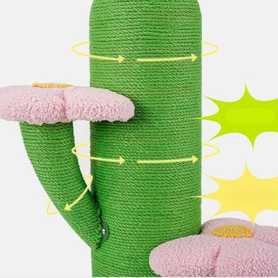 Show full view: Fairela Cactus 29.5-in Hemp Cat Tree, Green slide 3 of 9