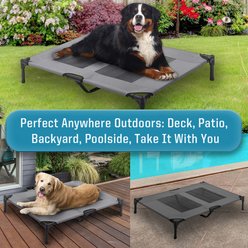 Solar Tec by Arlee Home & Pet Cooling Outdoor Elevated Pet Bed, Gray, Large slide 2 of 7