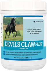 SmartEquine Devils Claw Plus Powder Horse Supplement, 2-lb jar