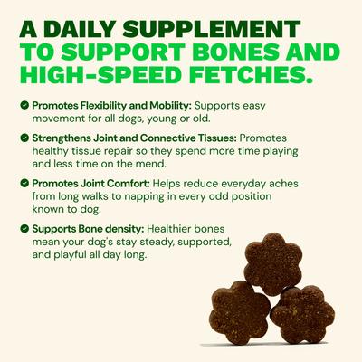 Show full view: Get Joy Joint+ Chicken Flavored Soft Chew Hip & Joint Mobility Health Supplement for Dogs, 90 count slide 5 of 12
