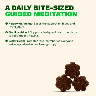 Show full view: Get Joy Calm+ Chicken Flavored Soft Chew Calming Stress & Anxiety Support Supplement for Dogs, 90 count slide 5 of 12