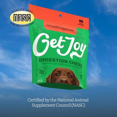 Show full view: Get Joy Gut+ Chicken Flavored Soft Chew Gut & Digestive Health Supplement for Dogs, 90 count slide 8 of 11