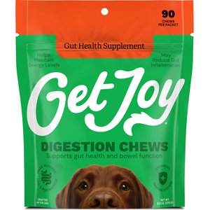 Get Joy Gut+ Chicken Flavored Soft Chew Gut & Digestive Health Supplement for Dogs, 90 count
