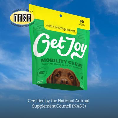 Show full view: Get Joy Joint+ Chicken Flavored Soft Chew Hip & Joint Mobility Health Supplement for Dogs, 90 count slide 9 of 12