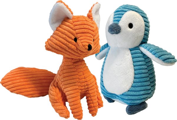 Show full view: fouFIT Corduroy Cuties Penguin Plush Dog Toy slide 4 of 4