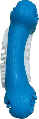 Show full view: fouFIT Brush 'n Bite Dog Chew Toy, Blue slide 3 of 6