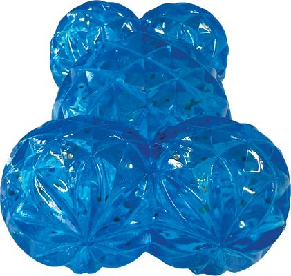 Show full view: fouFIT Crystal Bone Dog Chew Toy, Blue slide 3 of 4