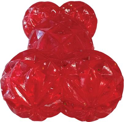 Show full view: fouFIT Crystal Bone Dog Chew Toy, Red slide 3 of 4