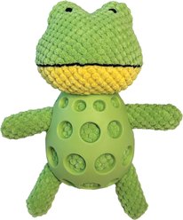 fouFIT Polka Plushies Frog Plush Dog Toy