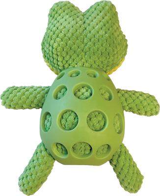Show full view: fouFIT Polka Plushies Frog Plush Dog Toy slide 2 of 4