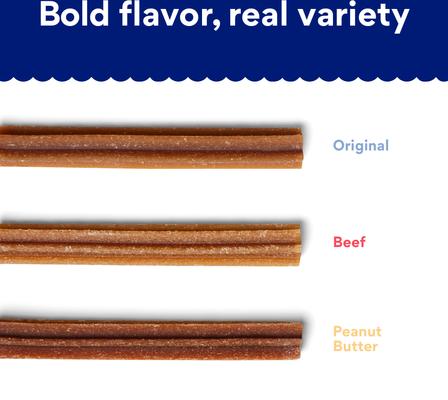 Show full view: Variety Pack - Chewy Natural Dental Chew Treats (FORMERLY TRUE ACRE FOODS): Peanut Butter, Original & Beef Flavors slide 5 of 9