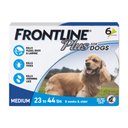 Frontline Plus Flea & Tick Spot Treatment for Medium Dogs, 23-44 lbs, 6 Doses (6-mos. supply)