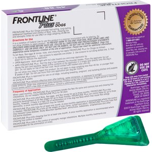 Frontline Plus Flea & Tick Spot Treatment for Large Dogs, 45-88 lbs, 6 Doses (6-mos. supply)