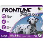 Frontline Plus Flea & Tick Spot Treatment for Large Dogs, 45-88 lbs, 6 Doses (6-mos. supply)