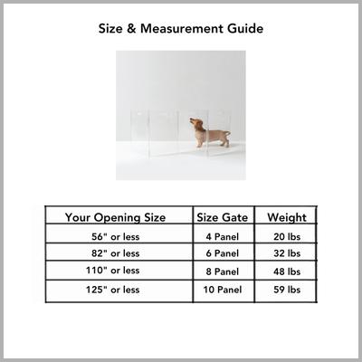 Show full view: Hiddin Low Clear View Zig Zag Freestanding Dog & Cat Gate, 10-panel, 150 x 0.25 x 24-in slide 6 of 7