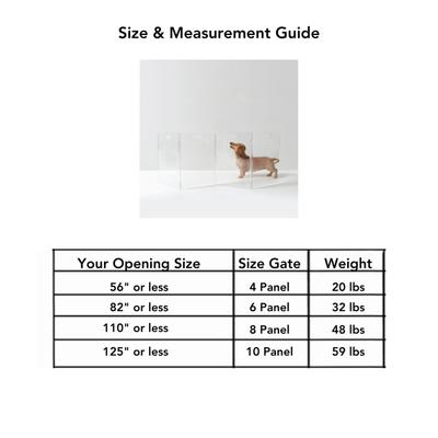 Show full view: Hiddin Low Clear View Zig Zag Freestanding Dog & Cat Gate, 6-panel, 90 x 0.25 x 24-in slide 5 of 6
