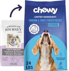 Chewy Limited Ingredient Venison & Sweet Potato Recipe Grain-Free Dry Dog Food (FORMERLY AMERICAN JOURNEY), 24-lb bag