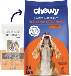 Chewy Limited Ingredient Turkey & Sweet Potato Recipe Grain-Free Dry Dog Food (FORMERLY AMERICAN JOURNEY), 24-lb bag