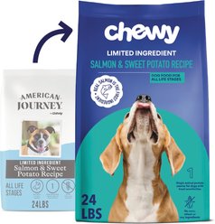 Chewy Limited Ingredient Salmon & Sweet Potato Recipe Grain-Free Dry Dog Food (FORMERLY AMERICAN JOURNEY), 24-lb bag