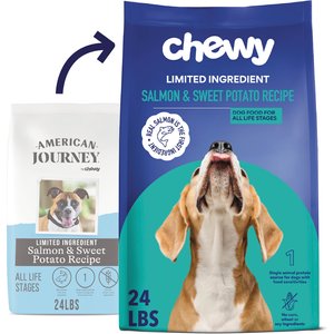 Chewy Limited Ingredient Salmon & Sweet Potato Recipe Grain-Free Dry Dog Food (FORMERLY AMERICAN JOURNEY), 24-lb bag