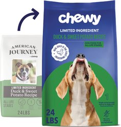 Chewy Limited Ingredient Duck & Sweet Potato Recipe Grain-Free Dry Dog Food (FORMERLY AMERICAN JOURNEY), 24-lb bag