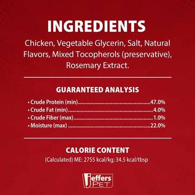 Show full view: Jeffers Limited Ingredient Chicken Jerky Dog Treats, 24-oz bag slide 4 of 4