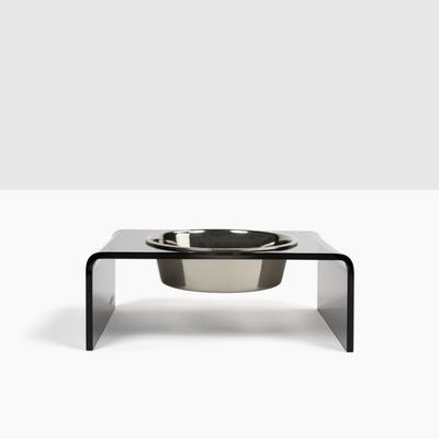 Show full view: Hiddin Smoke Grey Single Dog & Cat Elevated Bowl, Silver, 6.5-cup slide 3 of 8