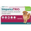Show in main carousel: Simparica Trio Chewable Tablet for Dogs, 44.1-88 lbs, (Green Box), 3 Chewable Tablets (3-mos. supply) slide 1 of 13