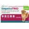 Show in main carousel: Simparica Trio Chewable Tablet for Dogs, 44.1-88 lbs, (Green Box), 12 Chewable Tablets (12-mos. supply) slide 1 of 13