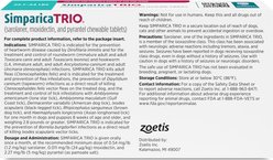 Simparica Trio Chewable Tablet for Dogs, 22.1-44.0 lbs, (Teal Box), 6 Chewable Tablets (6-mos. supply) slide 2 of 9