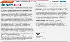Simparica Trio Chewable Tablet for Dogs, 11.1-22.0 lbs, (Caramel Box), 6 Chewable Tablets (6-mos. supply) slide 2 of 9