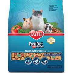 Kaytee Forti-Diet Pro Health Nourish+Protect Mouse, Rat & Hamster Food, 3-lb bag