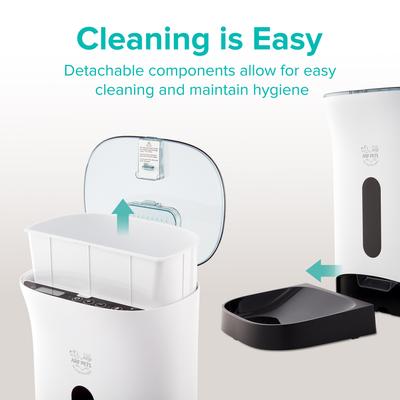 Show full view: Arf Pets Automatic Dog & Cat Feeder, White, 18-cup slide 6 of 11