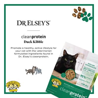 Show full view: Dr. Elsey's cleanprotein Duck Kibble Cat Dry Food, 6.6-lb bag slide 4 of 10