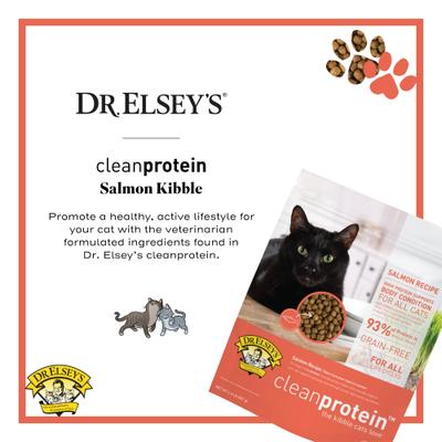 Show full view: Dr. Elsey's cleanprotein Salmon Kibble Cat Dry Food, 2.0-lb bag slide 4 of 12