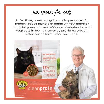 Show full view: Dr. Elsey's cleanprotein Salmon Kibble Cat Dry Food, 2.0-lb bag slide 8 of 12