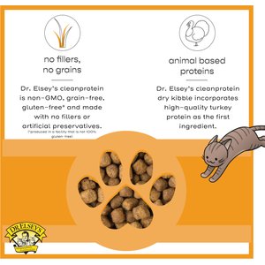 Dr. Elsey's cleanprotein Turkey Kibble Cat Dry Food, 2-lb bag