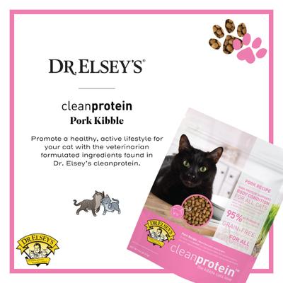Show full view: Dr. Elsey's cleanprotein Pork Kibble Cat Dry Food, 6.6-lb bag slide 4 of 10