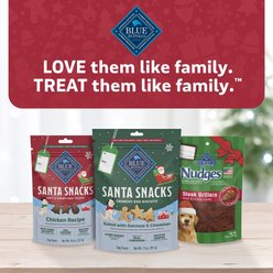 Blue Buffalo Christmas Santa Snacks Soft & Chewy Dog Treats, Natural Holiday Morsels, Tasty Chicken Recipe, 4.5-oz bag slide 2 of 9