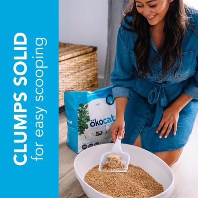 Show full view: Okocat Original Premium Wood Clumping Cat Litter, 26-lb bag slide 6 of 12