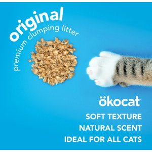 Okocat Original Premium Wood Clumping Cat Litter, 18.8-lb bag