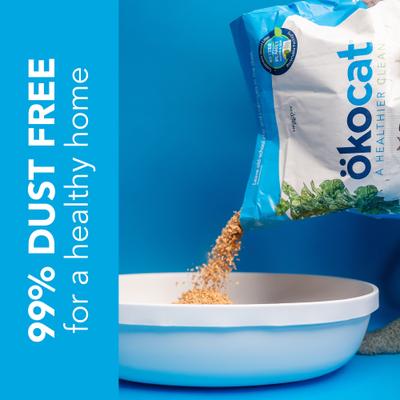 Show full view: Okocat Original Premium Wood Clumping Cat Litter, 26-lb bag slide 7 of 12