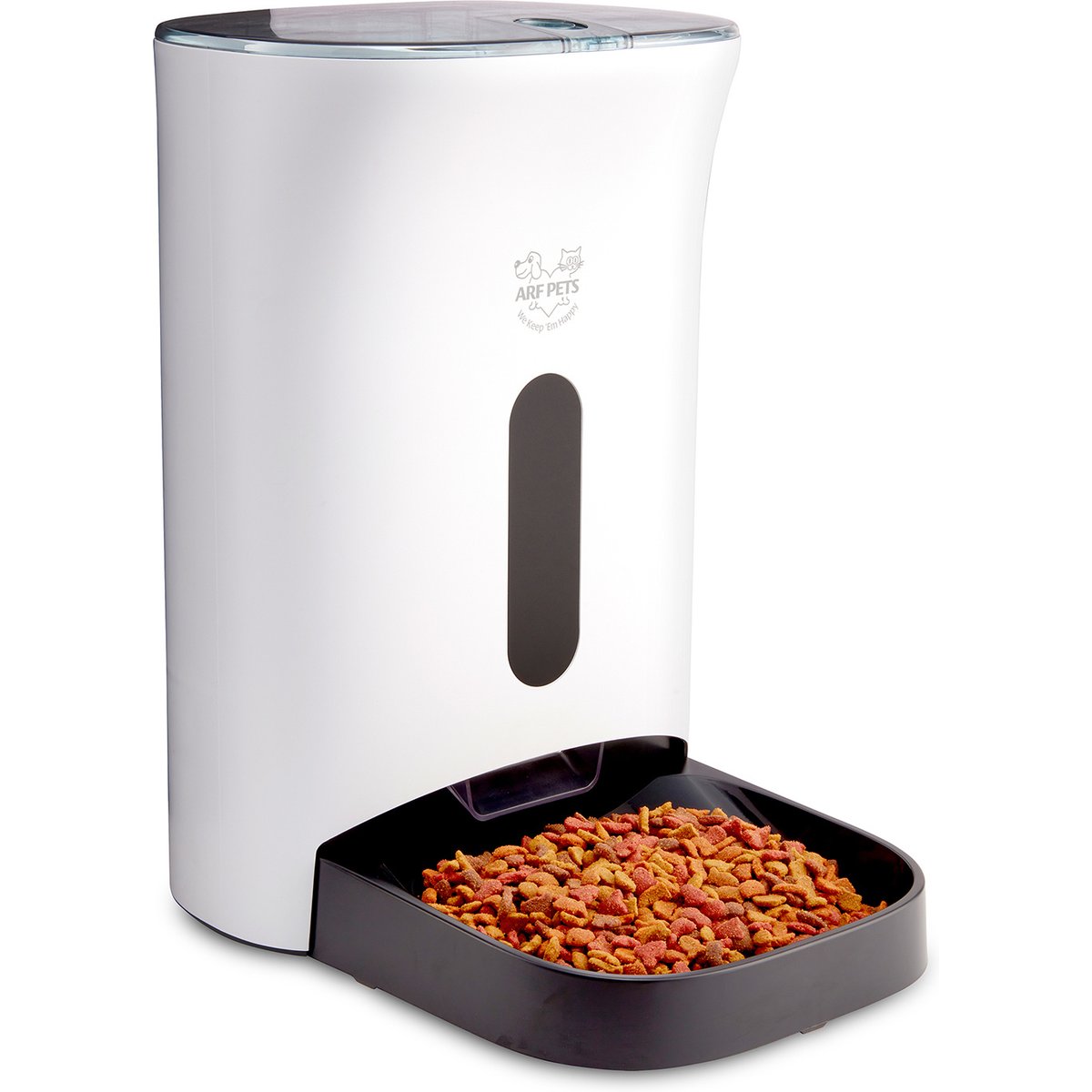 Arf Pets Automatic Dog & Cat Feeder, White, 18-cup
