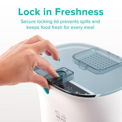 Show full view: Arf Pets Automatic Dog & Cat Feeder, White, 18-cup slide 2 of 11