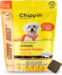 Chippin Chirpy Jerky Cricket Sweet Potato Carrot Grain-Free Soft & Chewy Dog Treats, 5-oz bag